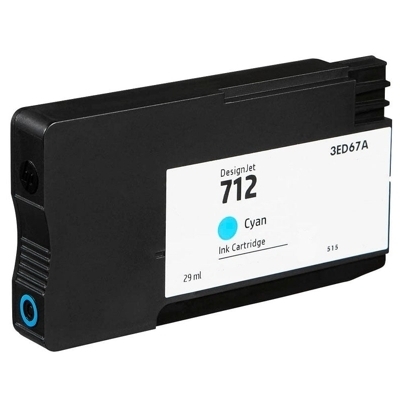 Compatible 712 3ED67A Cyan Ink Cartridge for HP Printers